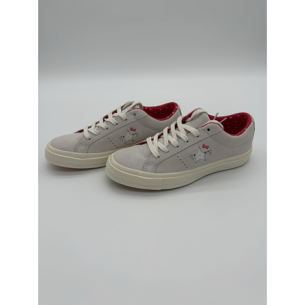 Converse Hello Kitty x One Star Suede Top Low White-Size 6.5-Rare Collaboration - Picture 7 of 11